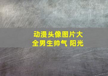 动漫头像图片大全男生帅气 阳光